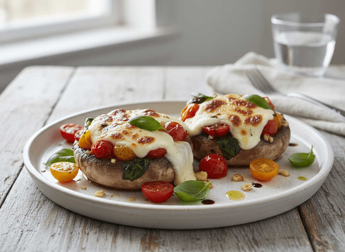 caprese-stuffed-portobello-mushrooms