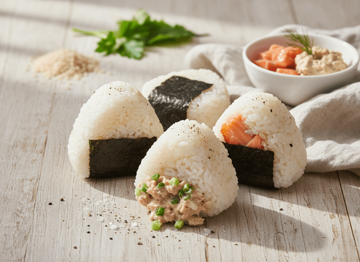 japanese-onigiri-rice-balls-tuna-mayo-salmon