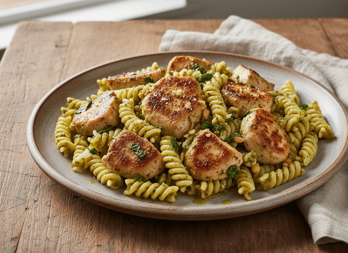quick-one-pan-chicken-pesto-pasta