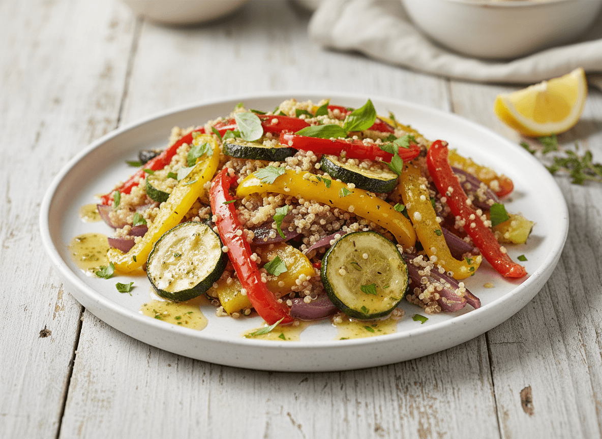 roasted-veggie-quinoa-salad-lemon-herb-dressing